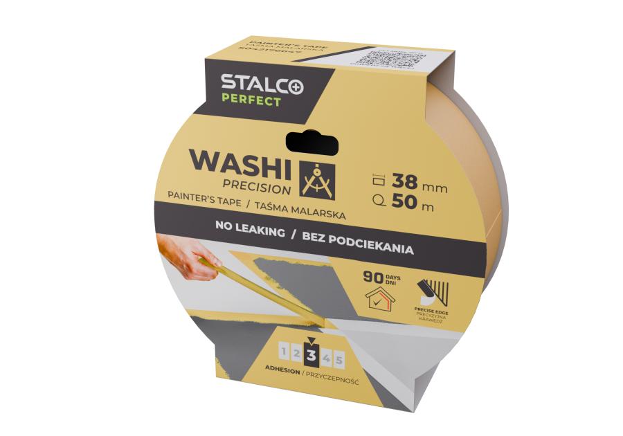 Zdjęcie: Taśma malarska Washi precyzyjna 38 mm x 50 m PERFECT