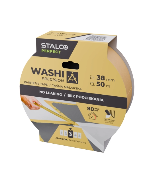 Zdjęcie: Taśma malarska Washi precyzyjna 38 mm x 50 m PERFECT