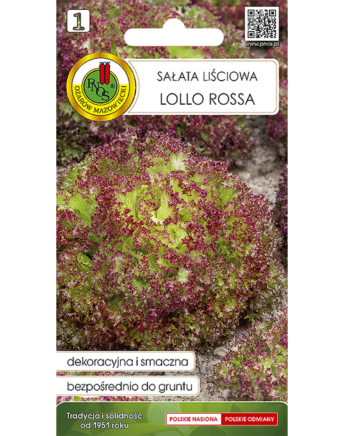 Zdjęcie: Sałata liściowa Lollo Rossa 0,5 g PNOS