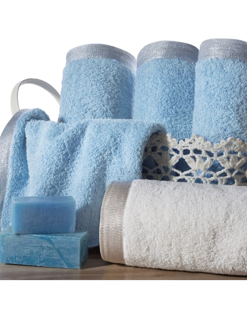 Zdjęcie: Ręcznik Lenore 70x140 cm różowy EUROFIRANY