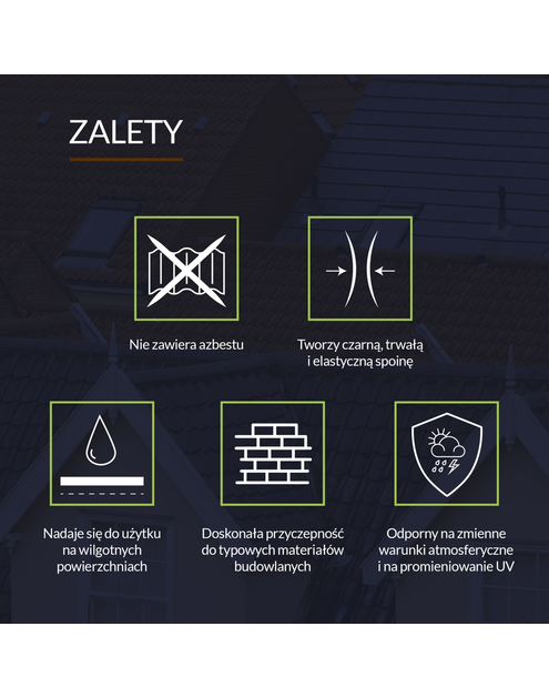 Zdjęcie: Uszczelniacz dekarski bitumiczny srebrny 310 ml TYTAN PROFESSIONAL