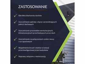 Uszczelniacz dekarski bitumiczny srebrny 310 ml TYTAN PROFESSIONAL