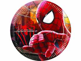 Talerze papierowe Amazing Spiderman 2, 20 cm - 8 szt. DISNEY