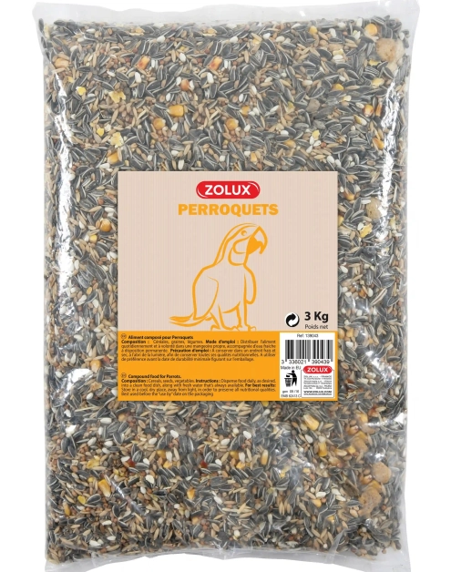 Zdjęcie: Pokarm mieszanka dla papug 3 kg ZOLUX