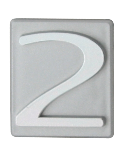 Zdjęcie: Cyferka Inv srebrna 2 DOMINO