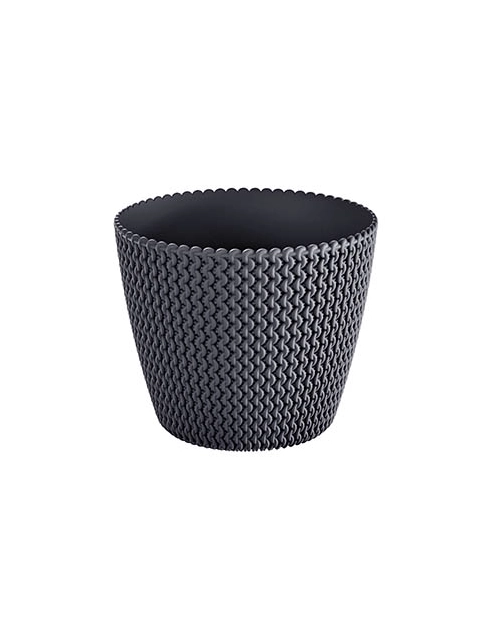 Zdjęcie: Doniczka Splofy antracytowy 30 cm PROSPERPLAST