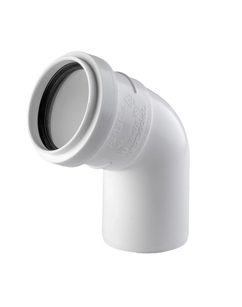 Zdjęcie: Kolano kanalizacyjne BI 110 45 stopni Comfort PIPELIFE