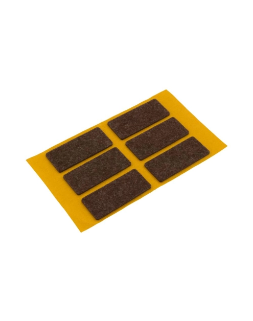 Zdjęcie: Podkładki filcowe samoprzylepne brąz 25x60 mm METRO