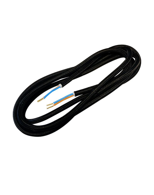 Zdjęcie: Przewód elektryczny w oplocie, czarny, 1,8 m DIC0118 DPM SOLID