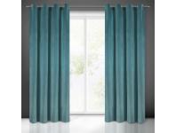 Zdjęcie: Zasłona gotowa Tycjan 140x250 cm turkusowy EUROFIRANY
