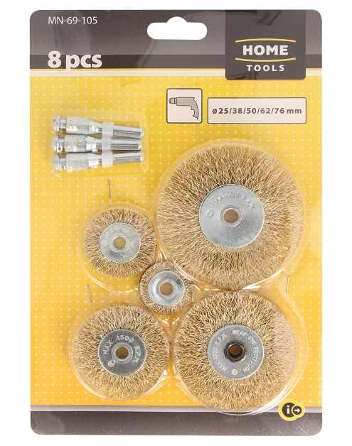Zdjęcie: Zestaw szczotek drucianych imbusowych - blister - 5 szt. HOME TOOLS