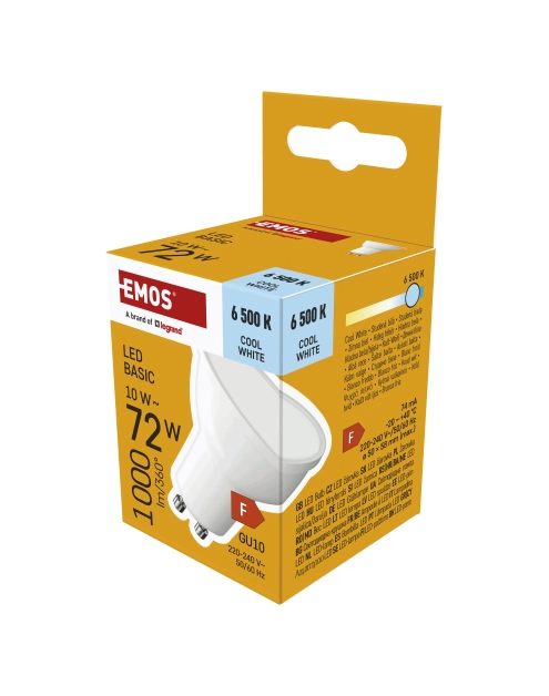 Zdjęcie: Żarówka LED MR16 10 W 1000 lm GU10 światło zimne EMOS