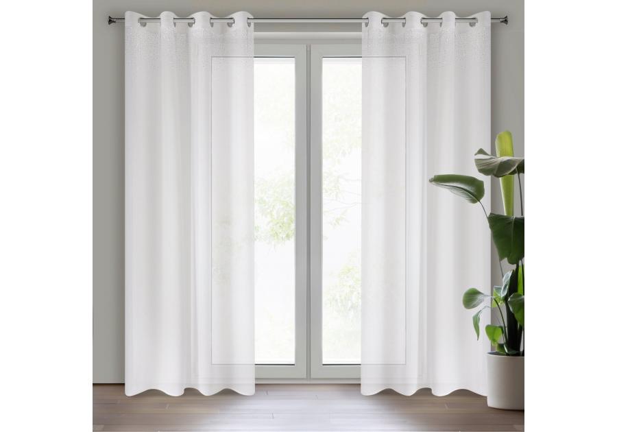 Zdjęcie: Firana gotowa Madlen 140x250 cm biały EUROFIRANY