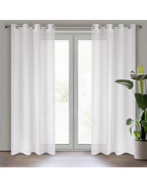 Zdjęcie: Firana gotowa Madlen 140x250 cm biały EUROFIRANY