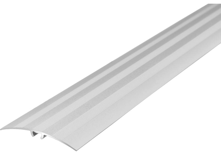 Zdjęcie: Listwa ochronna aluminiowa wcisk z ryflem 47 mm 0,83 m srebrny CEZAR