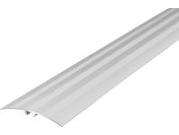 Zdjęcie: Listwa ochronna aluminiowa wcisk z ryflem 47 mm 0,83 m srebrny CEZAR