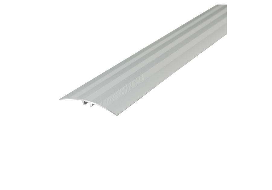 Zdjęcie: Listwa ochronna aluminiowa wcisk z ryflem 47 mm 0,83 m srebrny CEZAR
