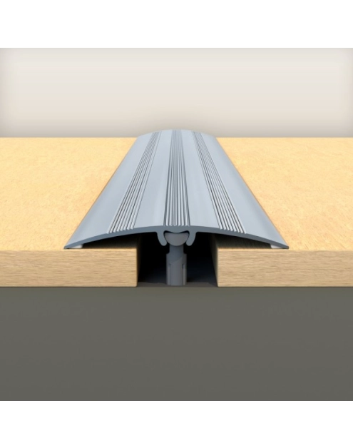 Zdjęcie: Listwa ochronna aluminiowa wcisk z ryflem 47 mm 0,83 m srebrny CEZAR