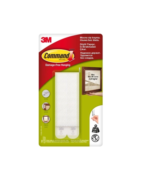 Zdjęcie: Rzepy do wieszania obrazów, 2 duże komplety COMMAND