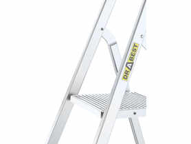 Drabina aluminiowa domowa 3 stopniowa 125 kg DRABEST