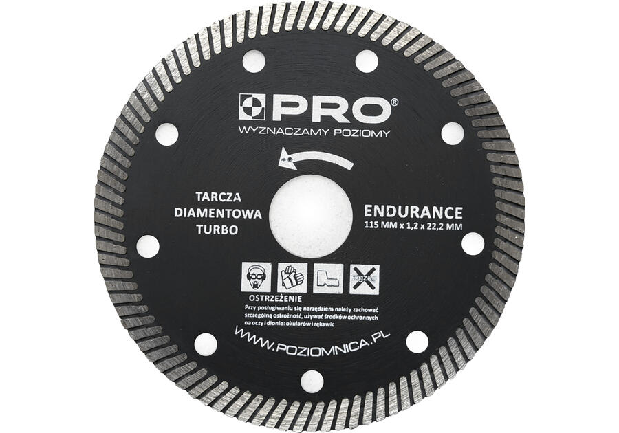 Zdjęcie: Tarcza diamentowa turbo Endurance 115 x 7 x 1.2 x 22.2 mm PRO FACHMAYER MAX