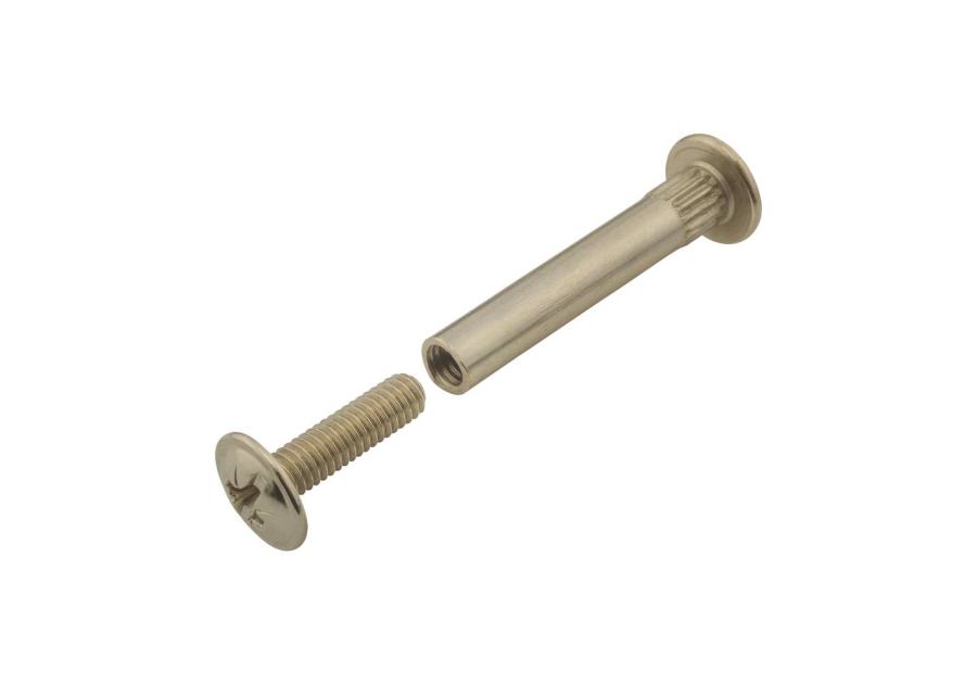 Zdjęcie: Złącze śrubowe fi-5 mm nikiel 4 sztuki METRO