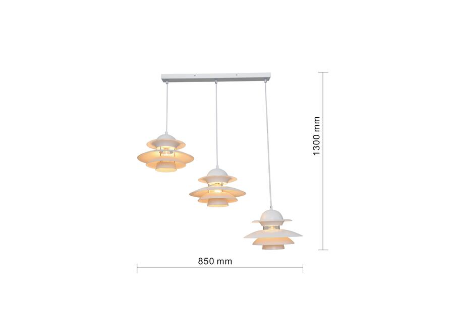 Zdjęcie: Lampa wisząca Scandi 3 biały mat ADRILUX