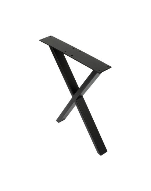 Zdjęcie: Noga meblowa industrialna typ ZX 36x43 cm czarna struktura 40x20 METRO