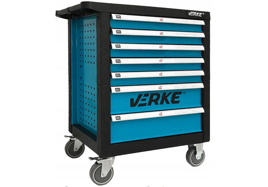 Zdjęcie: Szafka narzędziowa 7-szuflad niebieska VERKE