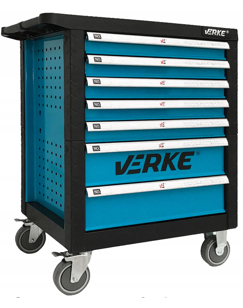 Zdjęcie: Szafka narzędziowa 7-szuflad niebieska VERKE