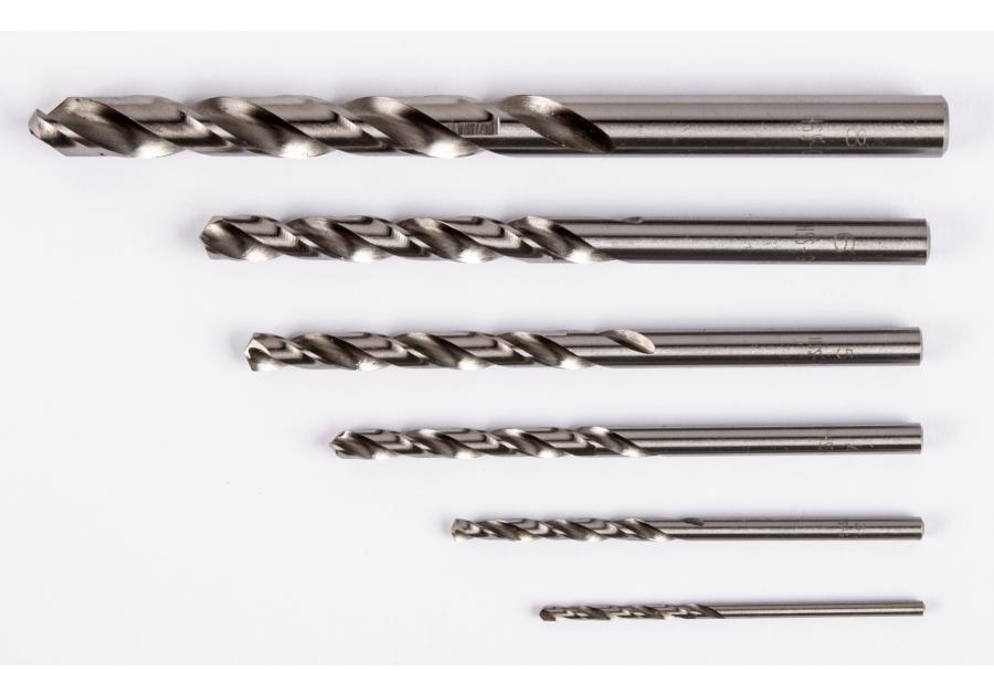 Zdjęcie: Zestaw wierteł szlifowanych do metalu HSS 2-8 mm 6 elementów RAWLPLUG