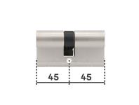 Zdjęcie: Wkładka Y500 45/45 satyna blister YALE