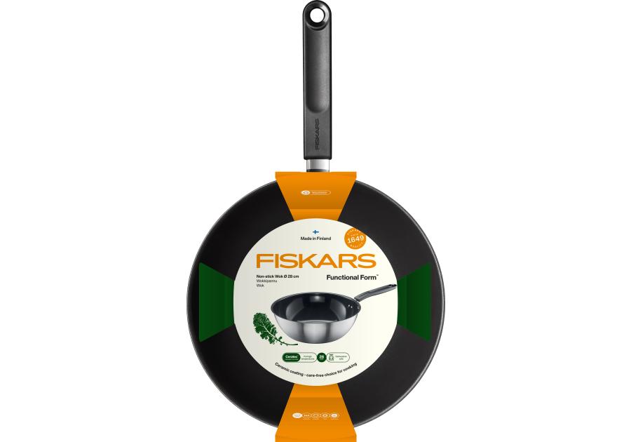 Zdjęcie: Wok 28 cm FF z powłoką ceramiczną FISKARS