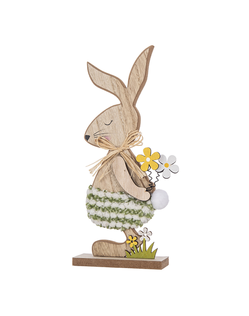 Zdjęcie: Figurka drewniana zając spodenki Boucle 13x4x24,5 cm ALTOMDESIGN