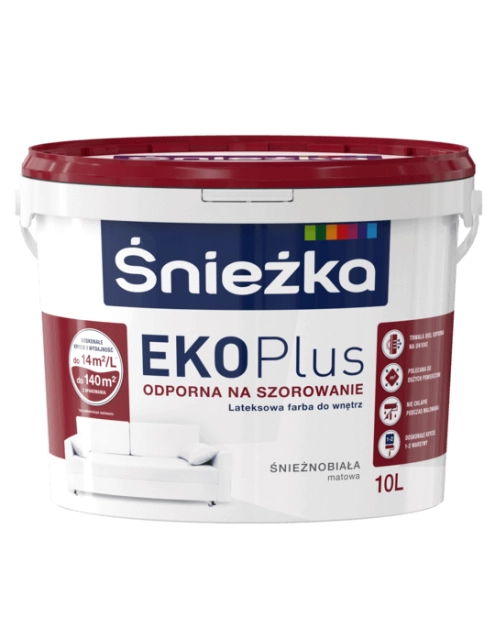 Zdjęcie: Farba EKO plus 3L ŚNIEŻKA