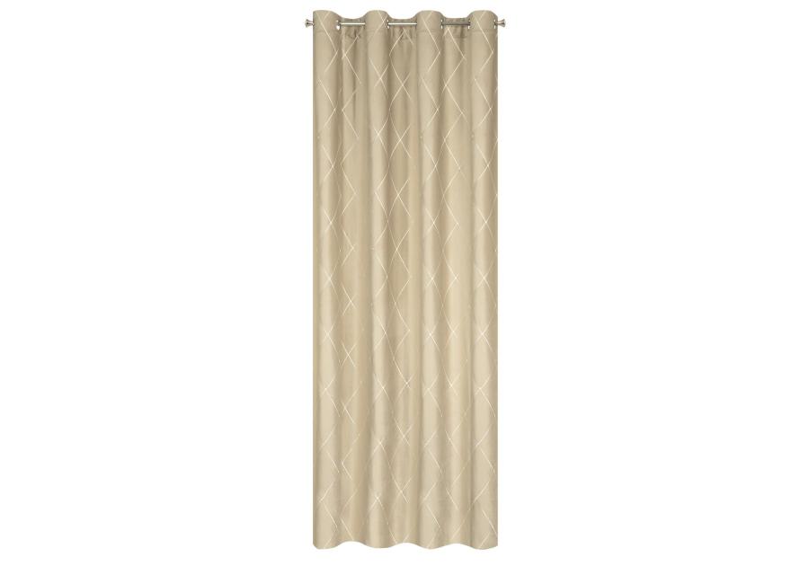 Zdjęcie: Zasłona dekoracyjna Pierre Cardin Margo 140x250 cm beżowy EUROFIRANY