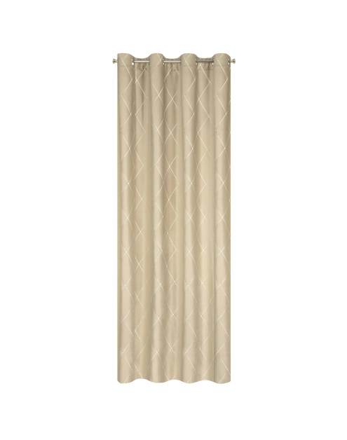 Zdjęcie: Zasłona dekoracyjna Pierre Cardin Margo 140x250 cm beżowy EUROFIRANY