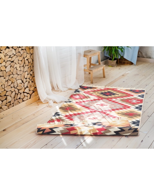 Zdjęcie: Dywan Kilim Gold 120x160 cm aztecki beżowy MULTI-DECOR