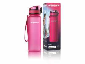 Butelka filtrująca 500 ml City różowa AQUAPHOR