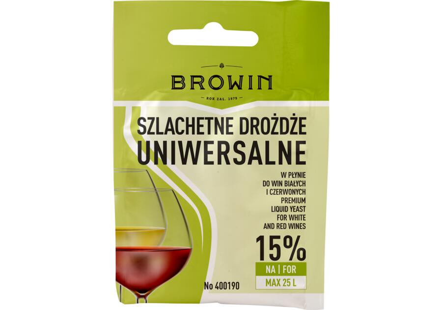 Zdjęcie: Drożdże winiarskie Uniwersalne 20 ml BROWIN