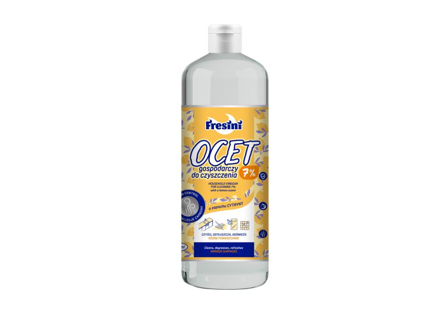Zdjęcie: Ocet gospodarczy do czyszczenia 7% cytryna 1 L FRESINI