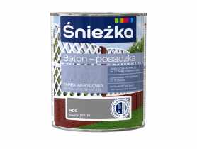 Farba akrylowa beton posadzka szary jasny 0,8L ŚNIEŻKA