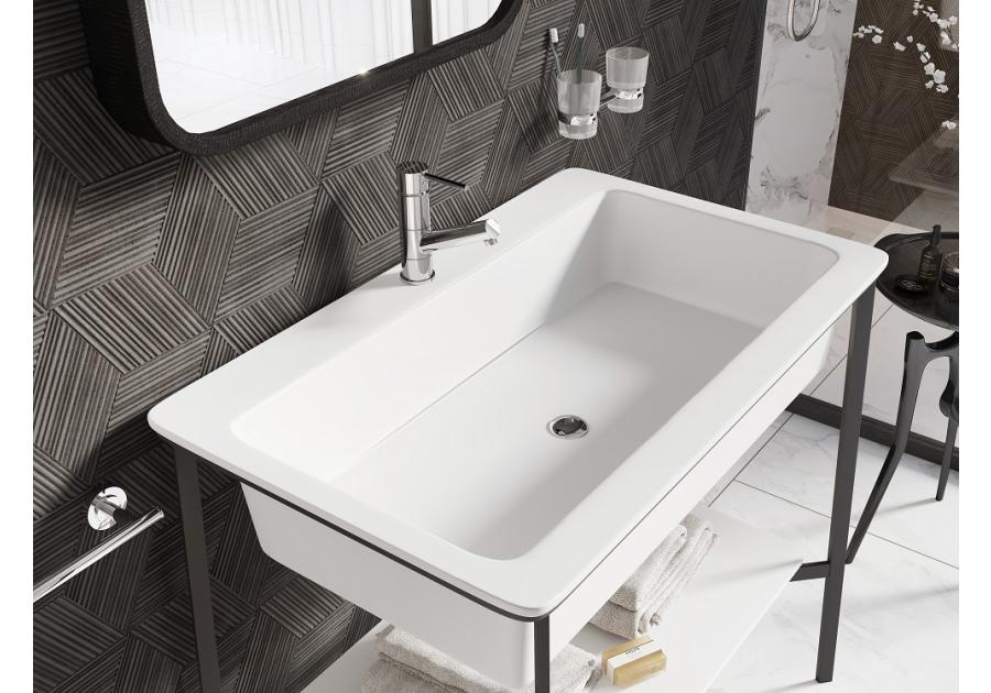 Bateria umywalkowa stojąca z obrotową wylewką Fiesta FERRO