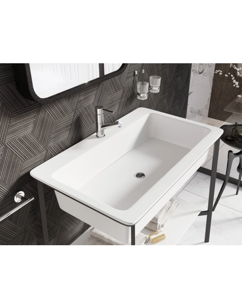 Zdjęcie: Bateria umywalkowa stojąca z obrotową wylewką Fiesta FERRO