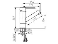 Zdjęcie: Bateria umywalkowa stojąca z obrotową wylewką Fiesta FERRO