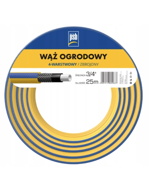 Zdjęcie: Wąż ogrodowy 4 warstwowy 3/4 - 25 m PSB