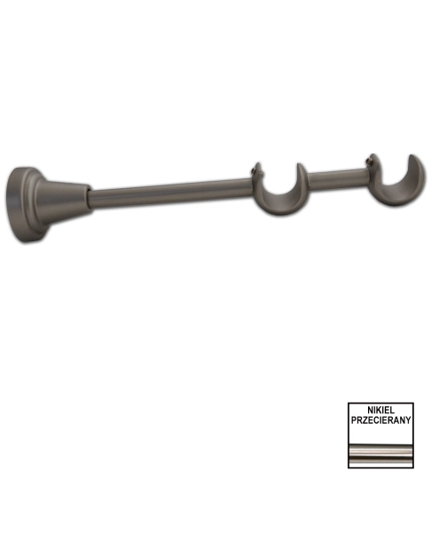 Zdjęcie: Wspornik podwójny Valentina fi 19 mm nikiel KARWEL