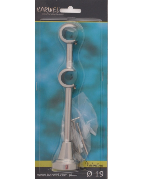 Zdjęcie: Wspornik podwójny Valentina fi 19 mm nikiel KARWEL