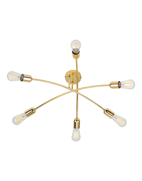 Zdjęcie: Lampa wisząca Helix 6 x E27 złota 4699 TK LIGHTING