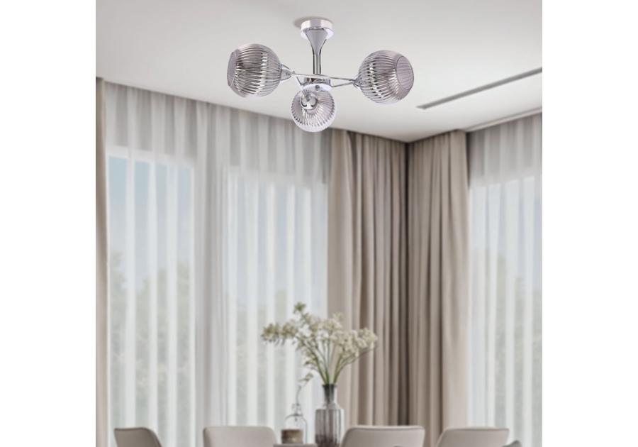 Zdjęcie: Lampa wisząca Cesar 3x40 W E27 srebrny CANDELLUX